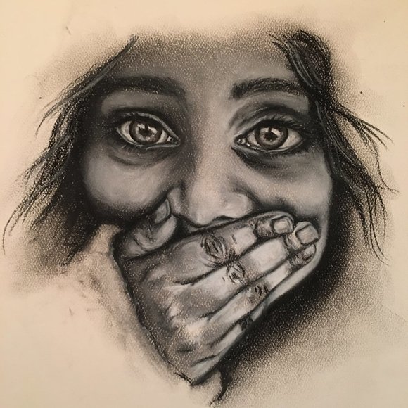 Custom Commissioned Charcoal Portrait w/ artist certificate of authenticity - Picture 8 of 12